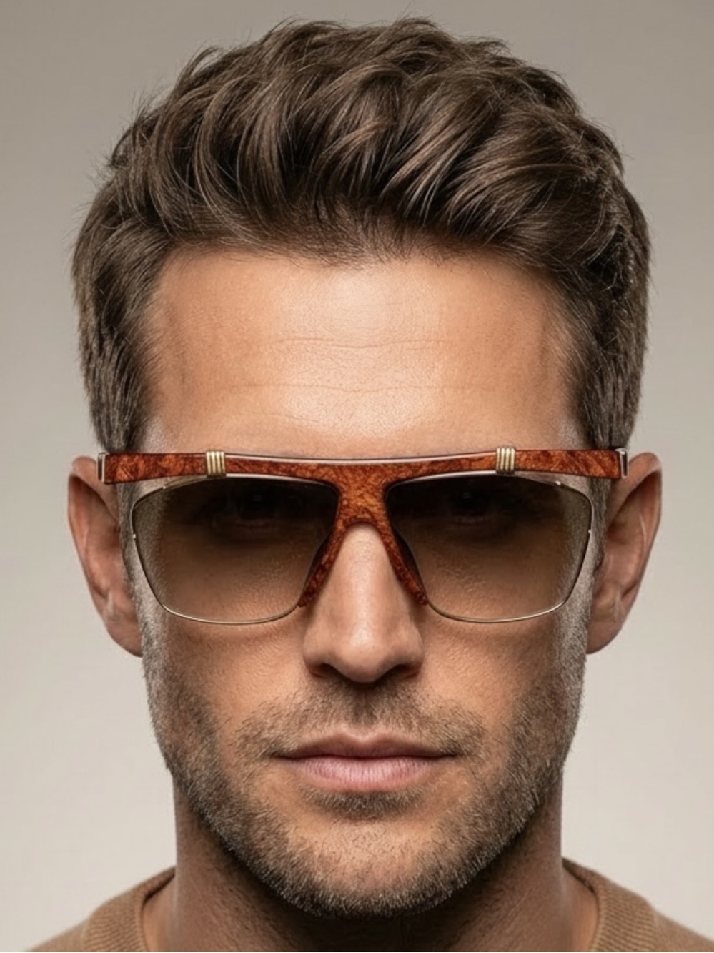 Vintage Christian Dior 2555 47 Sunglasses Flat Top Brow Aviator Deadstock VFC
